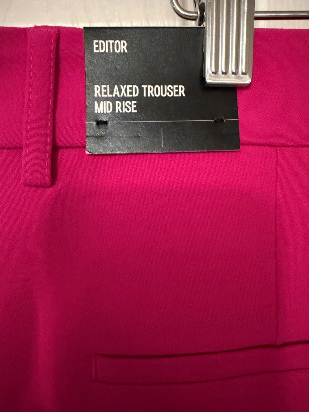 NWT Express Editor Fuchsia Pink Blazer & Wide Leg Trouser Suit Set L / 14R - Picture 8 of 8